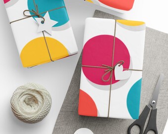 Vibrant Polka Dot Wrapping Paper