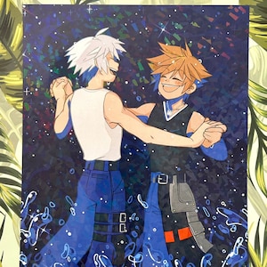 NEW! Kingdom Hearts Dance HOLOGRAPHIC Print