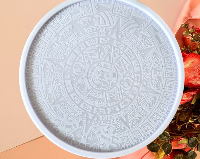 DIY Aztec Calendar Epoxy Resin Mold Calendrical System Calendar Listing DIY Aztec Calendar Epoxy Resin Mold Calendrical System Calendar Listing