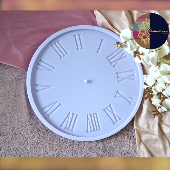 Clock Silicone Mold Personalized Clock Making Resin Craft Roman