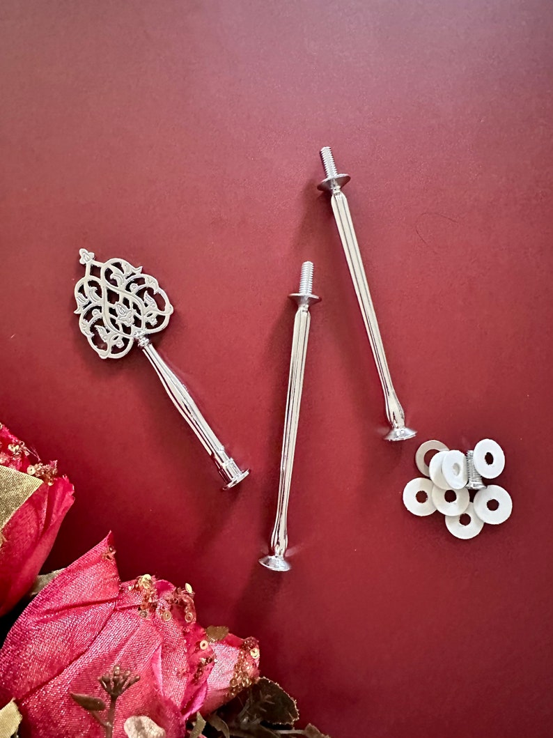 3 Tier Cake Display Stand Hardware Crown Metal Fitting Party Etsy