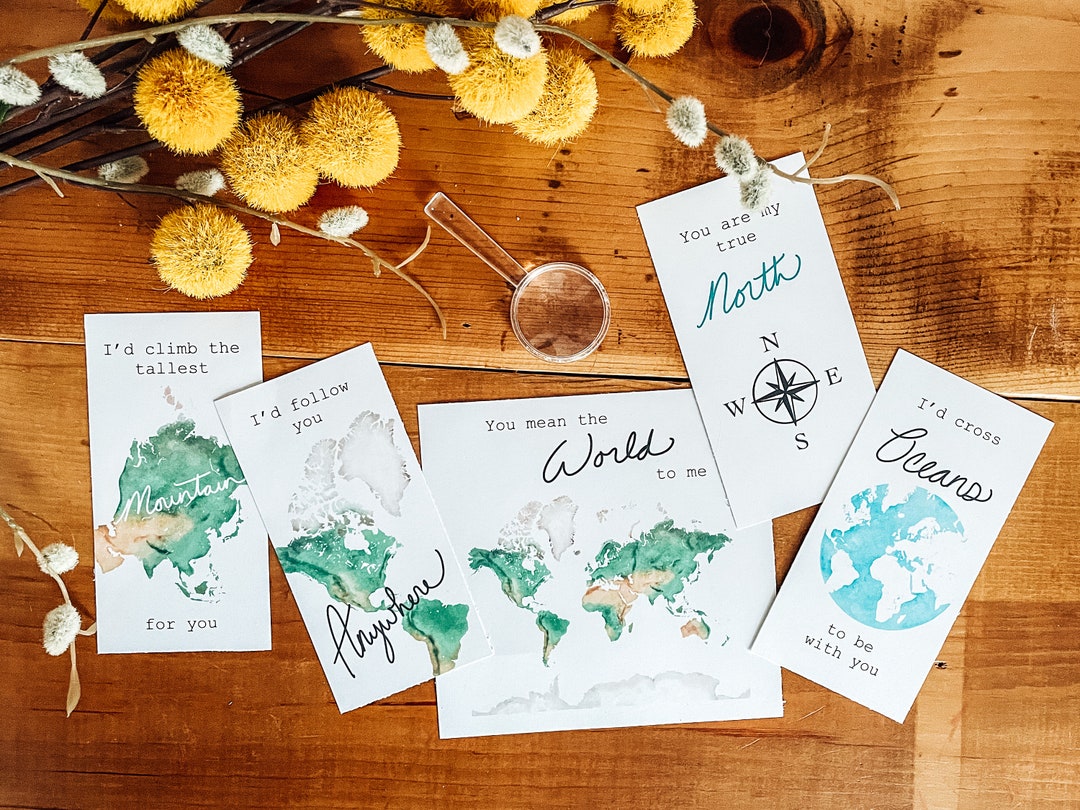 Geography Valentines // Valentine Cards // Geography Puns // Funny