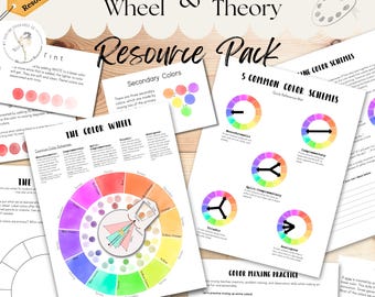 Color Theory Printable for Kids | Color Wheel  & Color Mixing Workbook