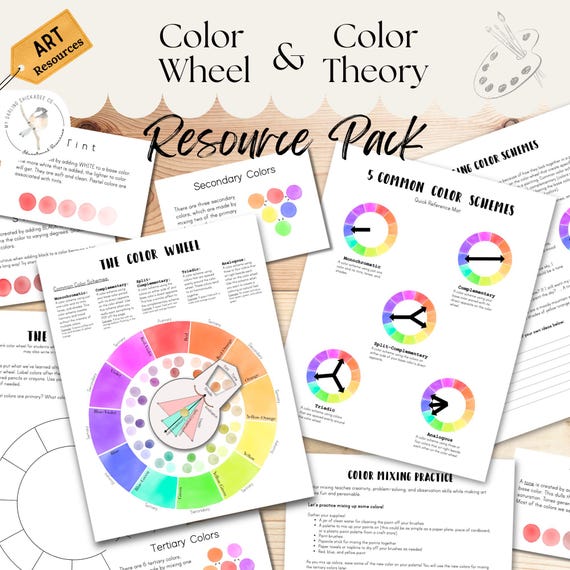 Color Theory Printable for Kids | Color Wheel  & Color Mixing Workbook