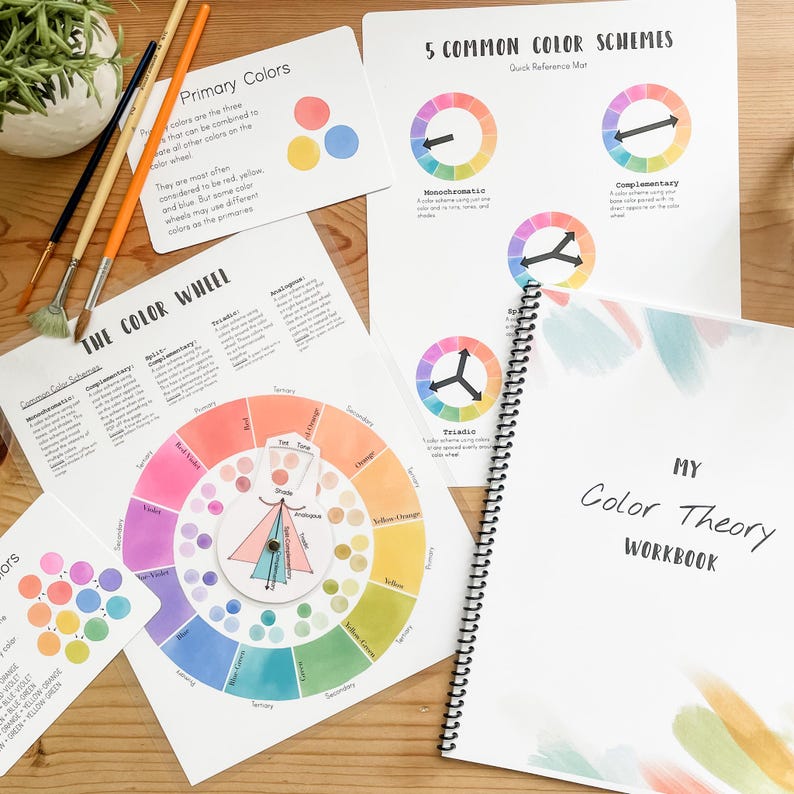 Color Theory Printable for Kids | Color Wheel & Color Mixing Workbook image 5