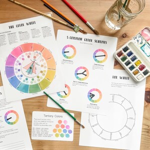Color Theory Printable for Kids | Color Wheel & Color Mixing Workbook image 9
