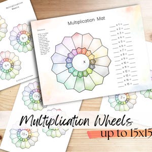 Multiplication Wheels | Classical Conversations All Cycles | Homeschool Math Tools | Educational Games | Kids Activities