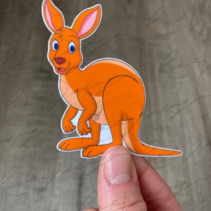 Aufkleber| Reise-Aufkleber| Australien Aufkleber| Aussie Aufkleber| Känguru-Aufkleber| Tier-Aufkleber| Handgezeichnete Aufkleber| Handgefertigt| Aufkleber-Etiketten