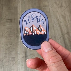 Stickers|Travel Stickers|Alberta Sticker|Canada Sticker|Adventure Stickers|Custom Sticker|Hand-drawn Sticker|Handmade|Plane Window sticker