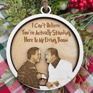 Christmas Vacation Inspired Christmas Ornament - Cousin Eddie & Clark Eggnog Scene