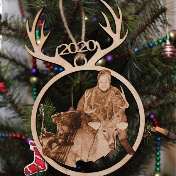 Sportsman's Ornament Hunting Ornament Fishing Ornament Deer Ornament Fishing Gifts for Men Hunting Gifts For Men Ornament Sportsmans Gift