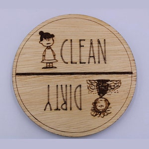 Peanuts Inspired Dishwasher Magnet: Clean Dirty Indicator