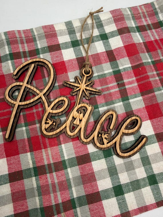 Ornamenti per presepe per albero di Natale | Regali tradizionali cristiani in legno per la casa - Decorazioni per la casa cristiane estetiche