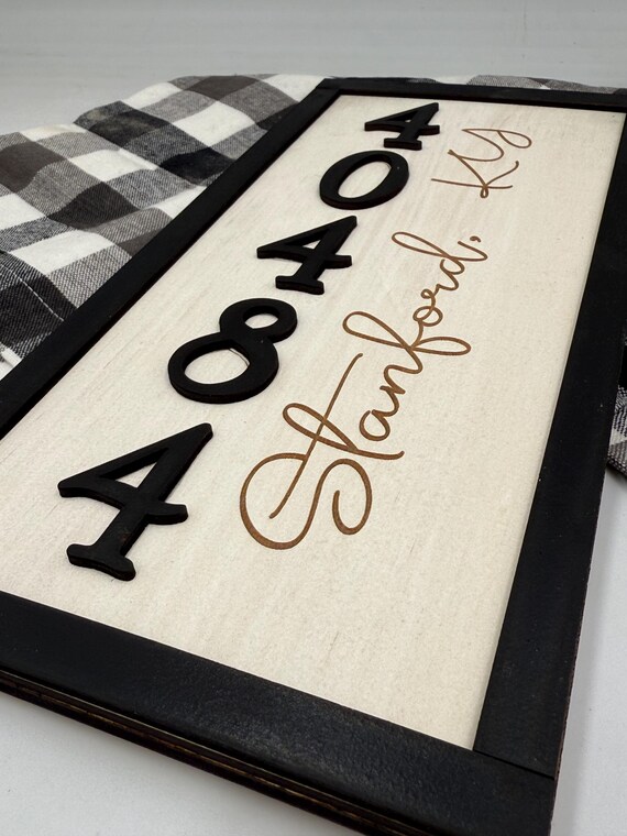 Personalized Farmhouse Zip Code Sign: Custom Hometown Wall Decor