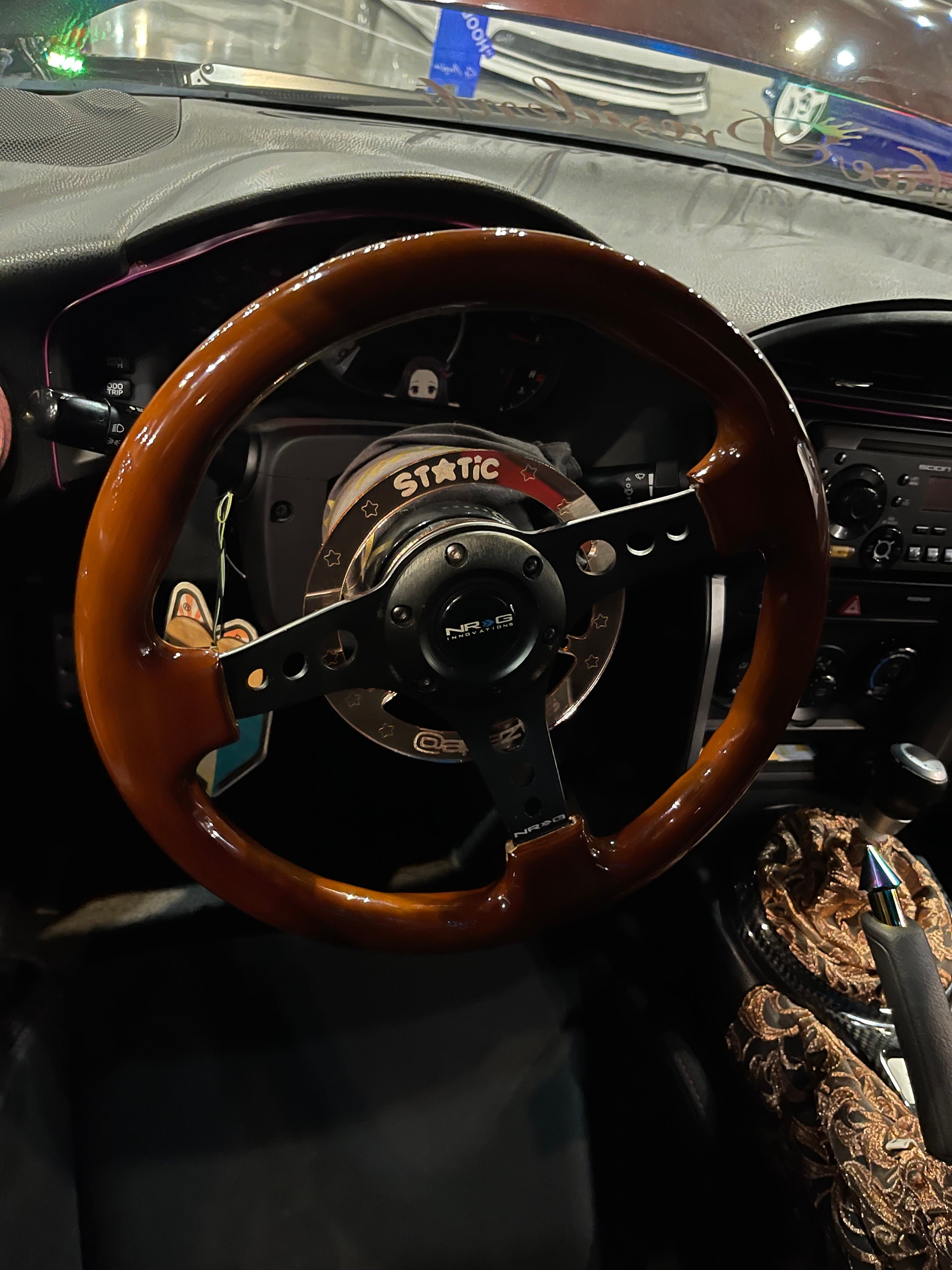 Custom Acrylic NRG Wheel Enhancer for Quick Release Steering
