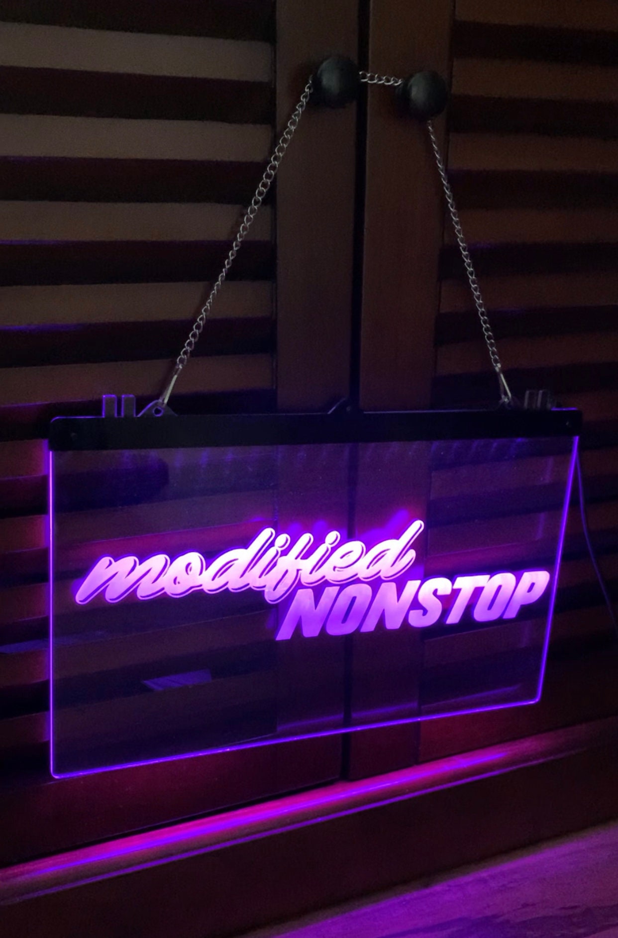 Custom Light up Hanging Plaque LED Sign Color Changing Etsy