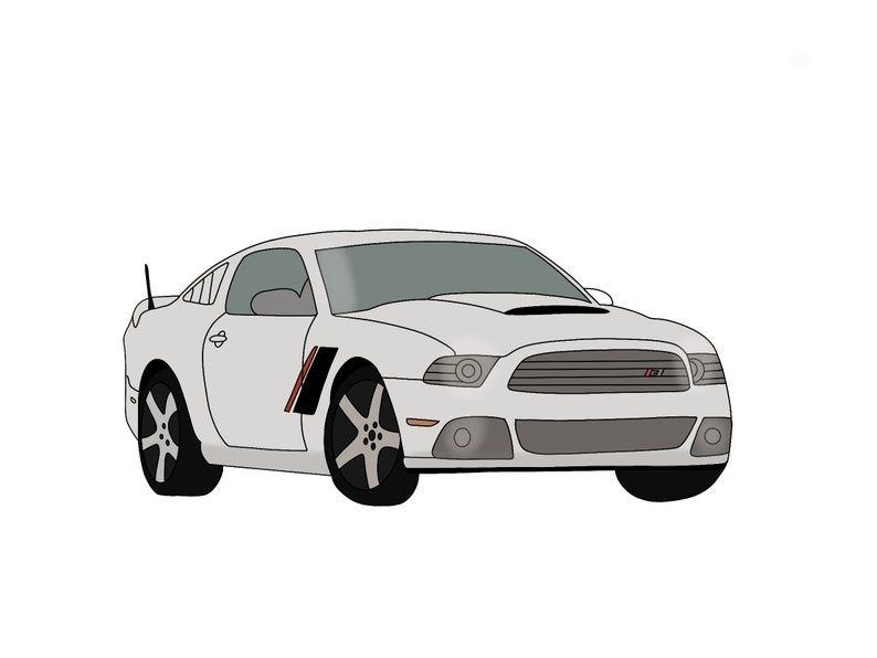 Custom Car Drawing - Etsy