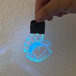 3D Shape Custom Light Up Keychain