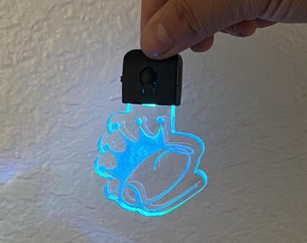 3D Shape Custom Light Up Keychain