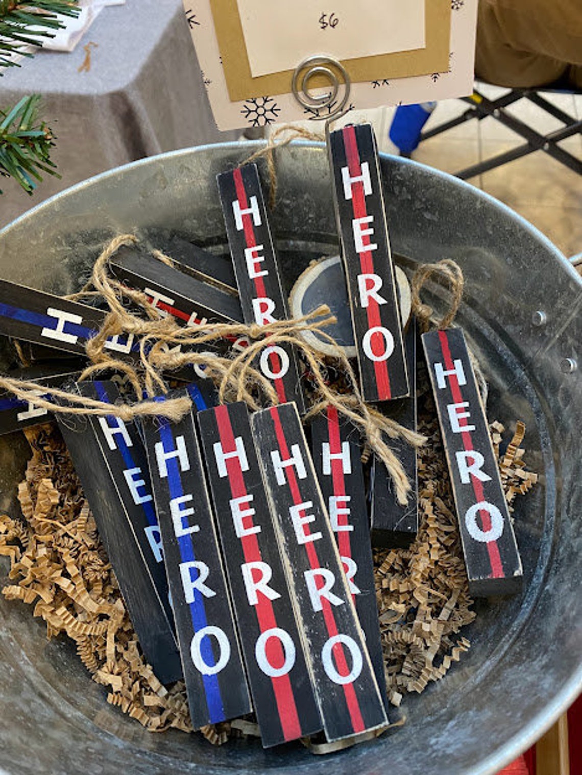 Hero Wood Block Ornament/law Enforcement Ornament/police Ornament/first ...