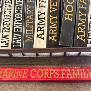 Marine Corps Wooden Sign/Personalized Marine Corps Gift/Marine Family/Military Gift/Military Family/Marine Corps Mom/Marine Corps Dad
