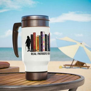 Echte Patrioten lesen verbotene Bücher Reisebecher, verbotene Bücher, Buchliebhaber, verbotene Buch Reisebecher, Bibliothekar Becher, Buchliebhaber, Lehrer Geschenk
