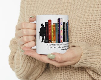 Verboden boeken Benjamin Franklin Quote Mok, verboden boeken, Verboden Boekenbeker, Bibliothecaris, Leesliefhebber, Boekenliefhebber, Leraarmok, Leraarcadeau