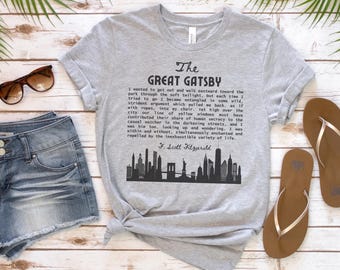 グレートギャツビー Tシャツ、ギャツビー Tシャツ、文学 Tシャツ