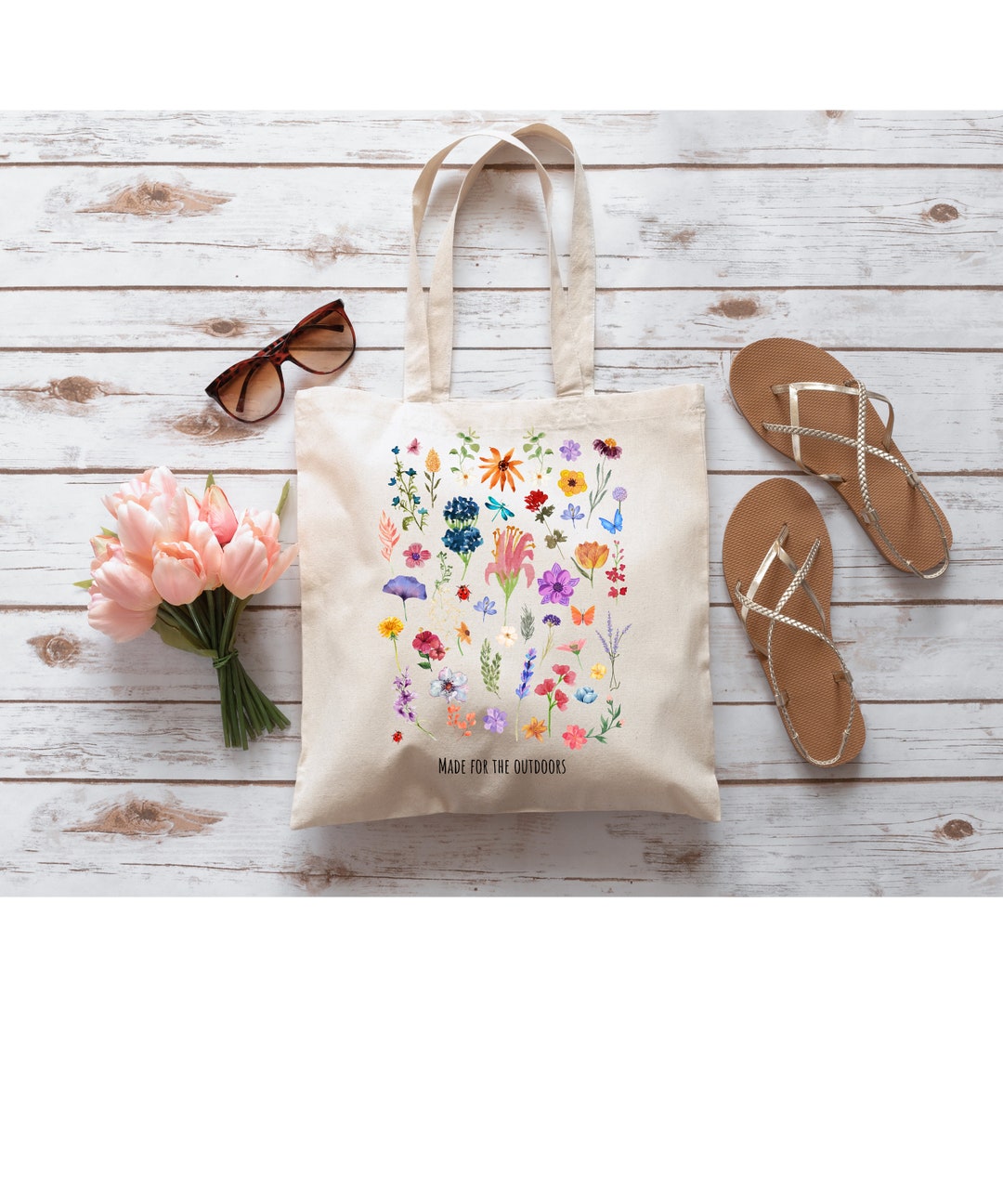 Large Tote X Floral Fields