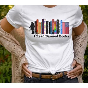 Verbotene Bücher Tshirt, verbotene Bücher, Zensur, Lehrer, Lehrer Geschenke, Lehrer Shirt