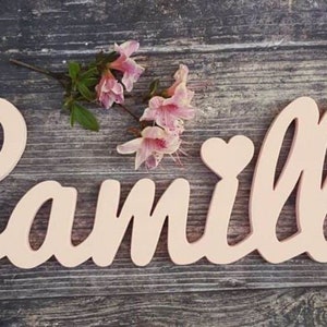 Camilla Baby Wooden Name Sign Cutout Wall Hanging - Nursery Wall Hanging - Dorm Room Words Wall Hanging -  Wooden Name Sign, Above the Crib