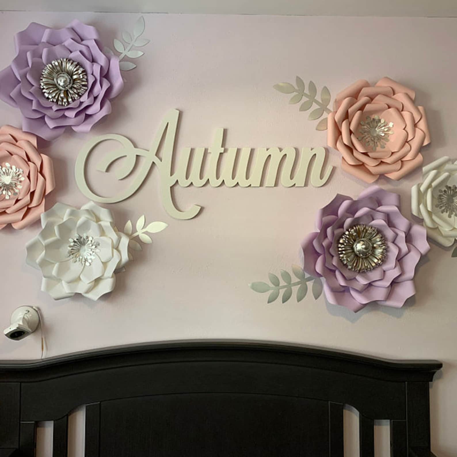 Baby Nursery Name Wall Hanging Nursery Decor Wood Name Etsy