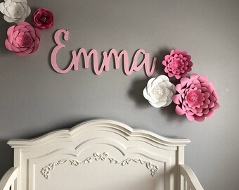 Custom Name Sign, 12" to 55" Wide, Nursery Name Sign, Wooden Name Sign, Baby Name Sign, Nursery name Sign, Wood Name Sign, Custom Name Sign