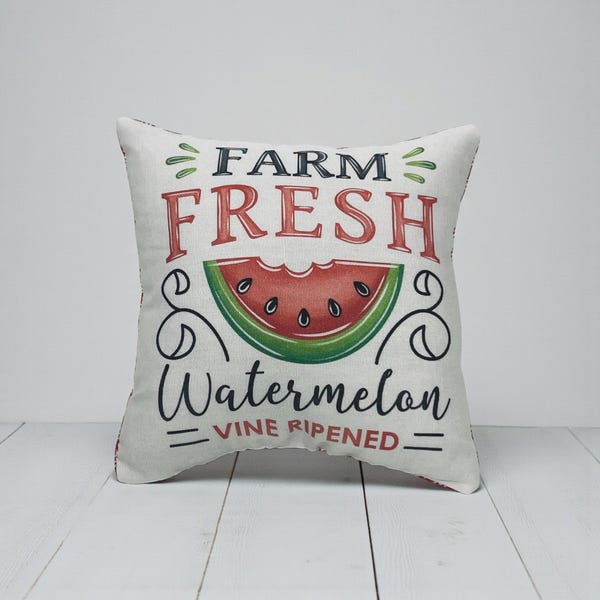 Watermelon Mini Pillow: Summer Tiered Tray Decor