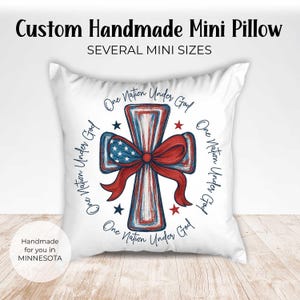 4th of july tiered tray, mini pillow, tiered tray decor, patriotic tiered tray, usa decor, flag mini pillow, dollhouse pillow