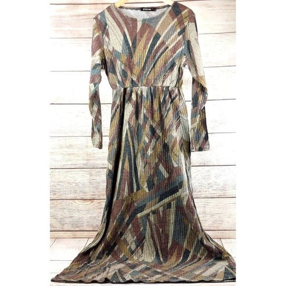 Women Vintage Maxi Dress | Long Sleeves Dress | W… - image 4