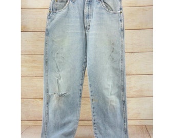 Vintage Wrangler Jeans | Distressed Blue Denim, Unisex 31x32