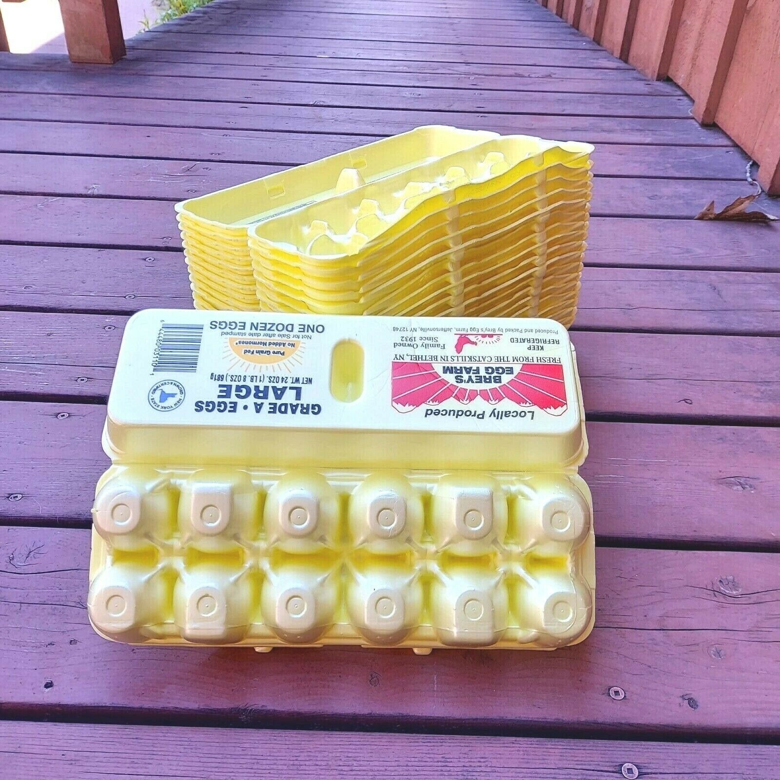 Yellow Empty Egg Cartons Empty Eggs Tray Styrofoam 100 Recyclable