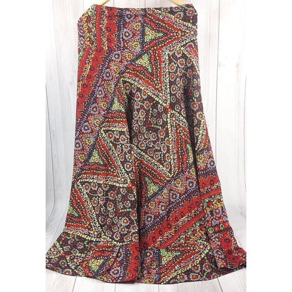 Women Ethnic Skirt | Vintage Peasant Indian Maxi … - image 5