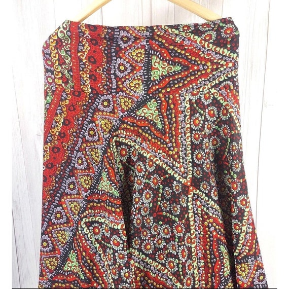 Women Ethnic Skirt | Vintage Peasant Indian Maxi … - image 6