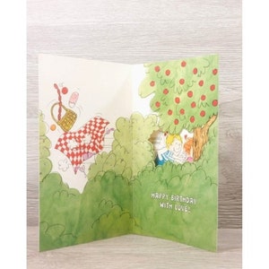Fijne verjaardag met liefde voor mijn vrouw | 3D vintage wenskaart wenst cadeau voor haar| Verjaardagswensen Humoristische Ambassadeur Wenskaarten