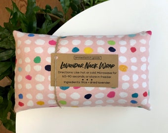 microwavable lavender neck wrap