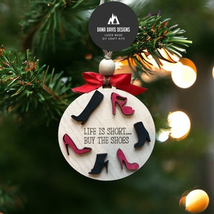 Ornamento engraçado-Enfeite de Natal- Sapatos Arquivo laser SVG PONTUAÇÃO