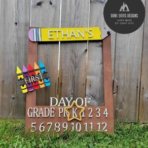 Back to School Photo Frame SVG laser file