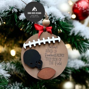 Sports Ornament Football Christmas ornament  SVG laser file SCORE