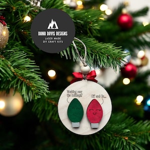 Funny  Christmas Ornament Laser File SVG SCORE