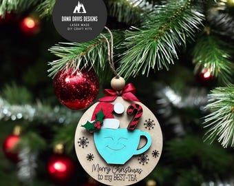 Funny friend Christmas Ornament Laser File SVG SCORE