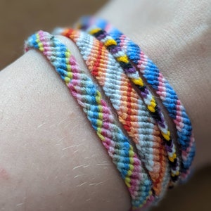 Gender Pride Flag Friendship Bracelet | ALL Gender Flags Available | Custom Gender Flags Available | Less Common Flags Included!