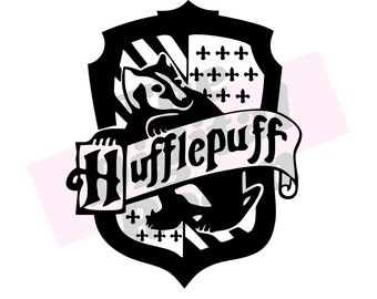 Download Harry Potter Cut File High Detail Hufflepuff Symbols Svg Hufflepuff Quote Hogwards House Words Hufflepuff Crest Outline Clip Art Art Collectibles