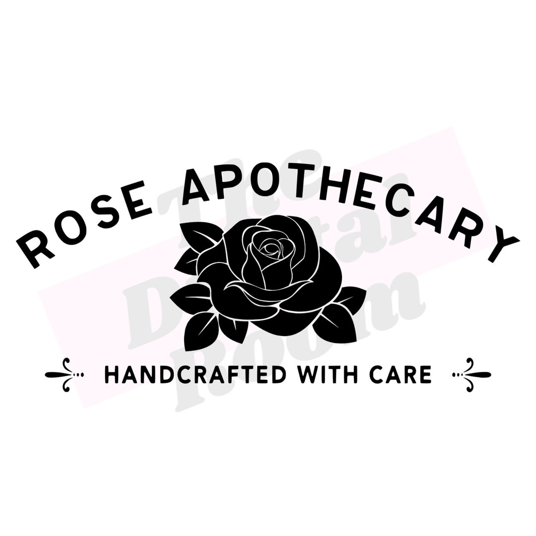 Rose Apothecary Digital Decal File SVG PNG Cricut Etsy